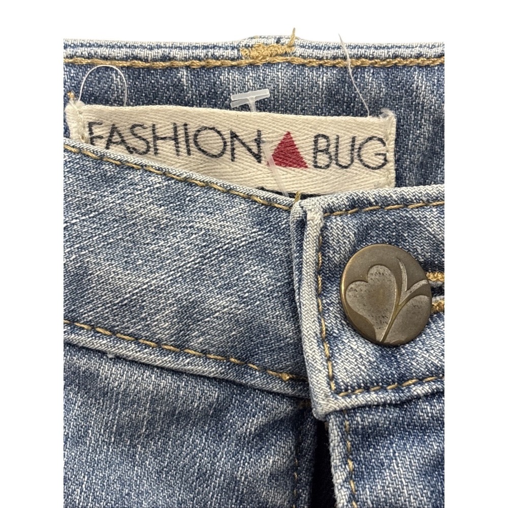 Vintage Y2K Fashion Bug Women's Plus Size 24W Light Wash Straight Leg DenimJean - Picture 4 of 9